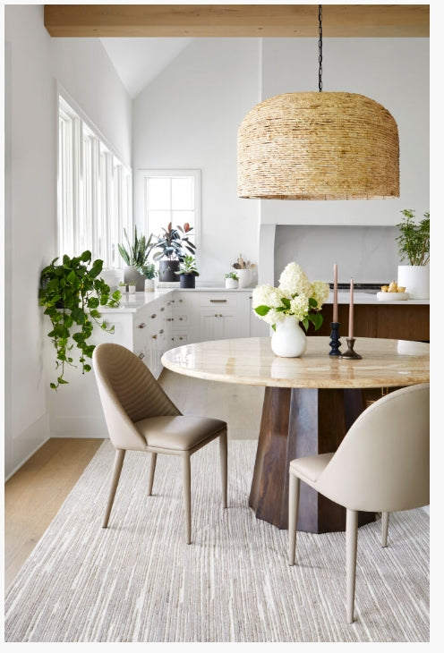 Linus Dining Table - Dark Mango Base