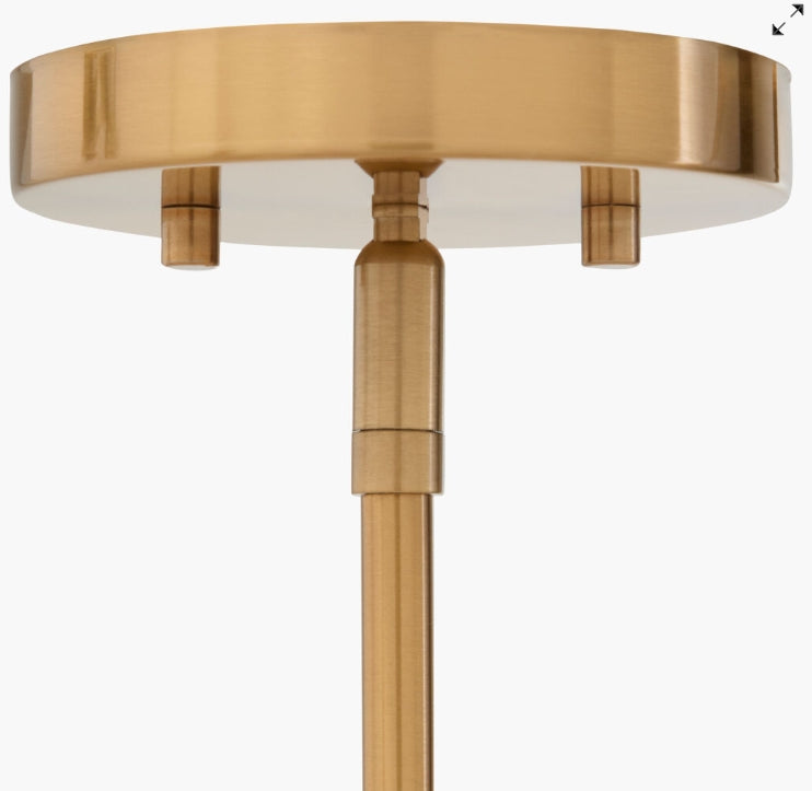 Aelora Chandelier - Metallic - Brass