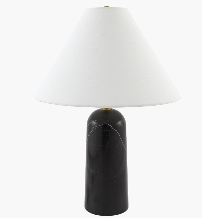Agate Accent Table Lamp- Natural Black