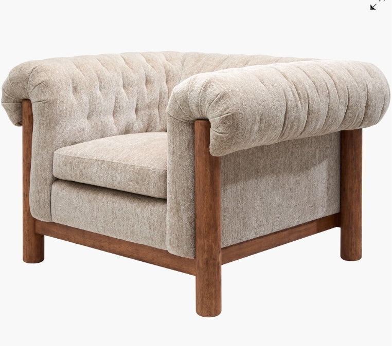Alden Accent Chair - Light Beige
