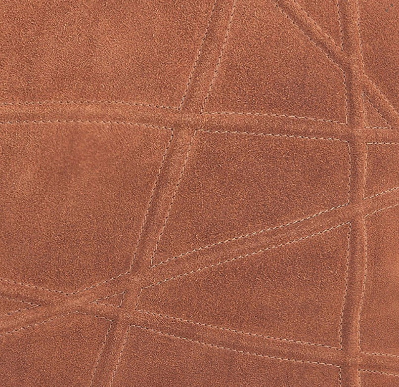 Crossroads Suede Pillow-Rust