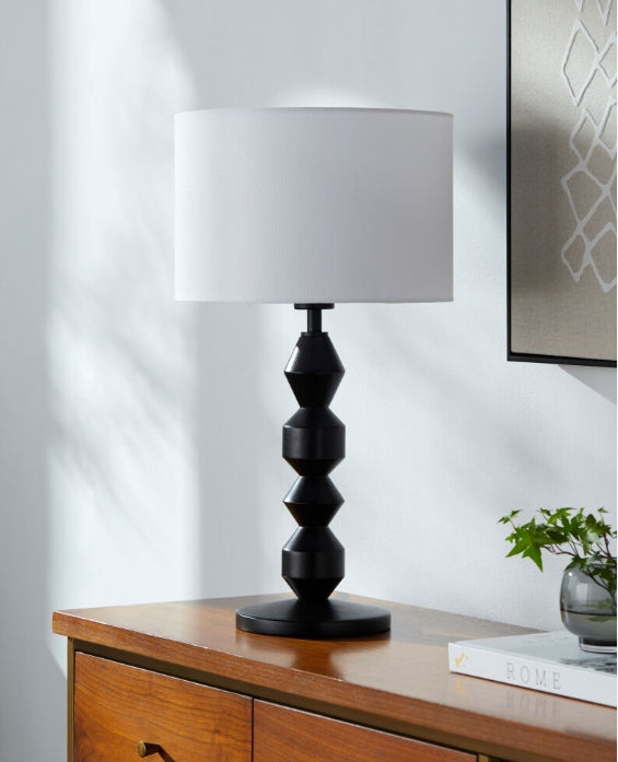 Velorian Accent Table Lamp - Black