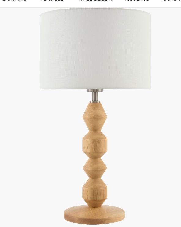 Velorian Accent Table Lamp - Wheat