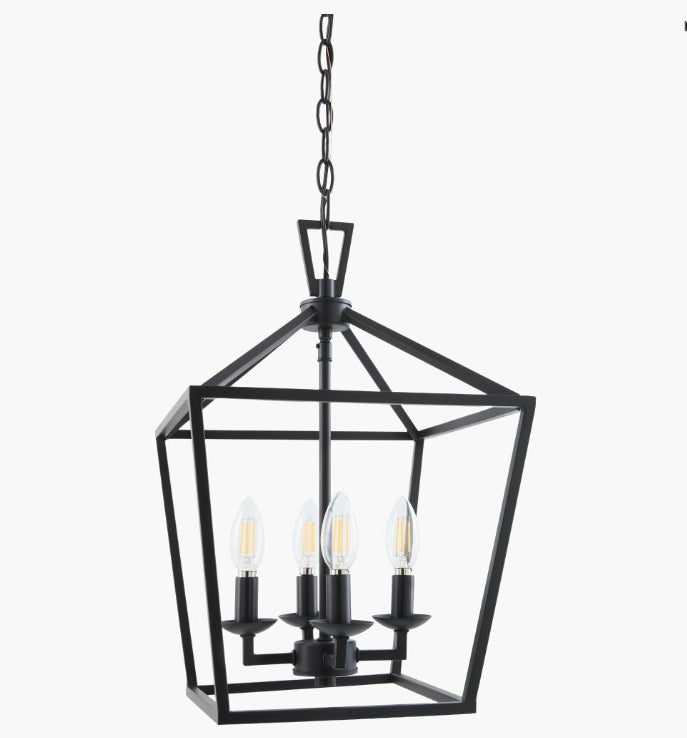 Vespera Chandelier - 4 light- Black