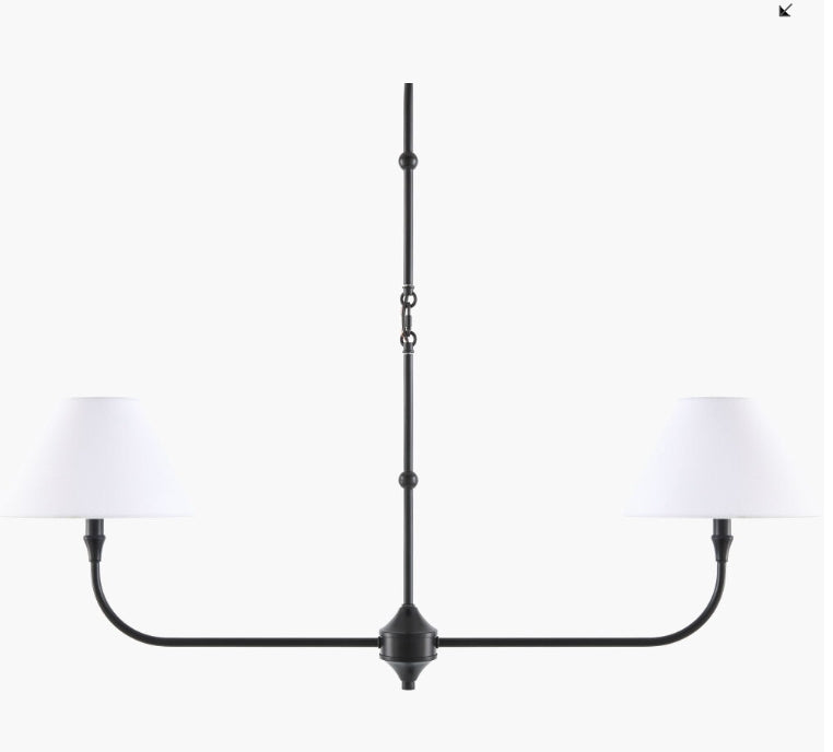 The Palotas Chandelier  - Black