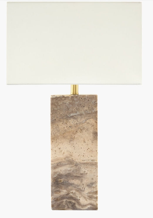Mirello Accent Table Lamp - Travertine