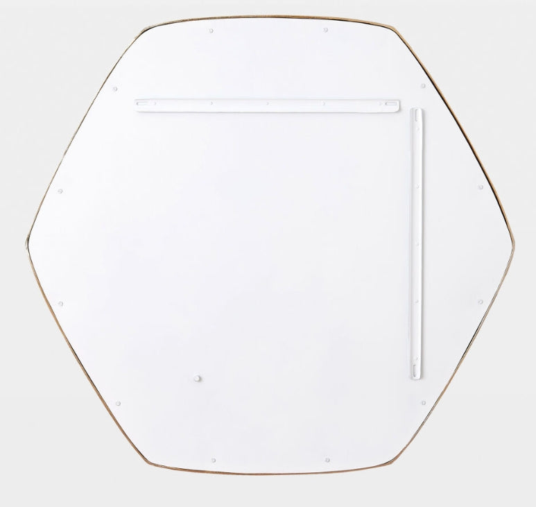 Hexagon Mirror-Gold