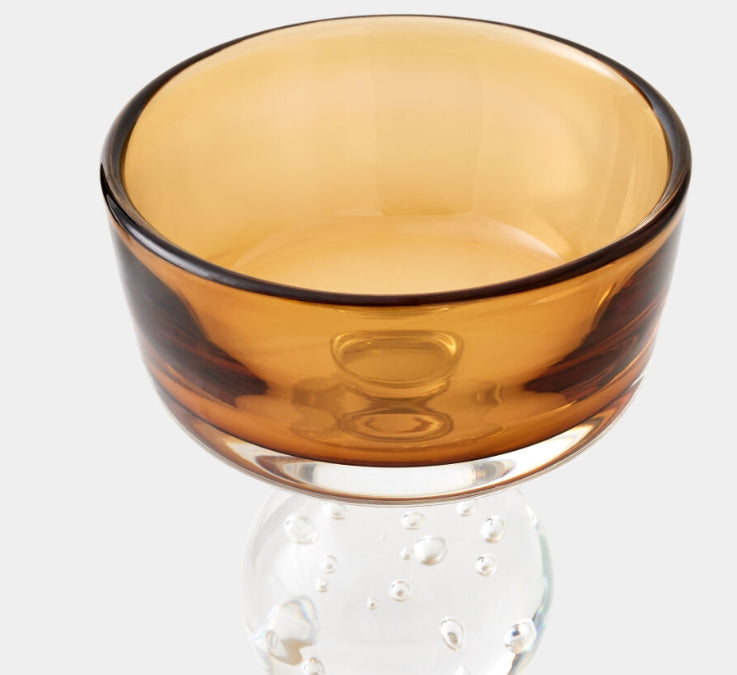 Bella Footed Bowl-Amber