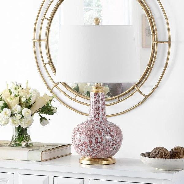 Safavieh Leia Ceramic Table Lamp - Red