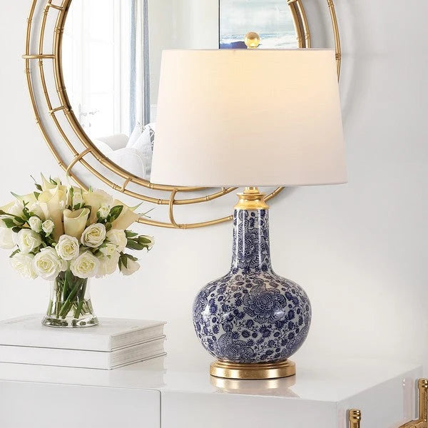 Safavieh Leia Ceramic Table Lamp - Blue