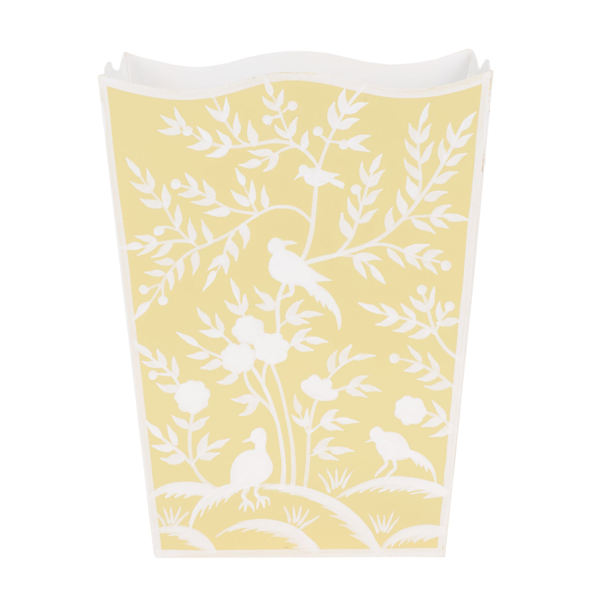 Yellow Bird & Vine Wastepaper Basket & Tissue (2 Options)