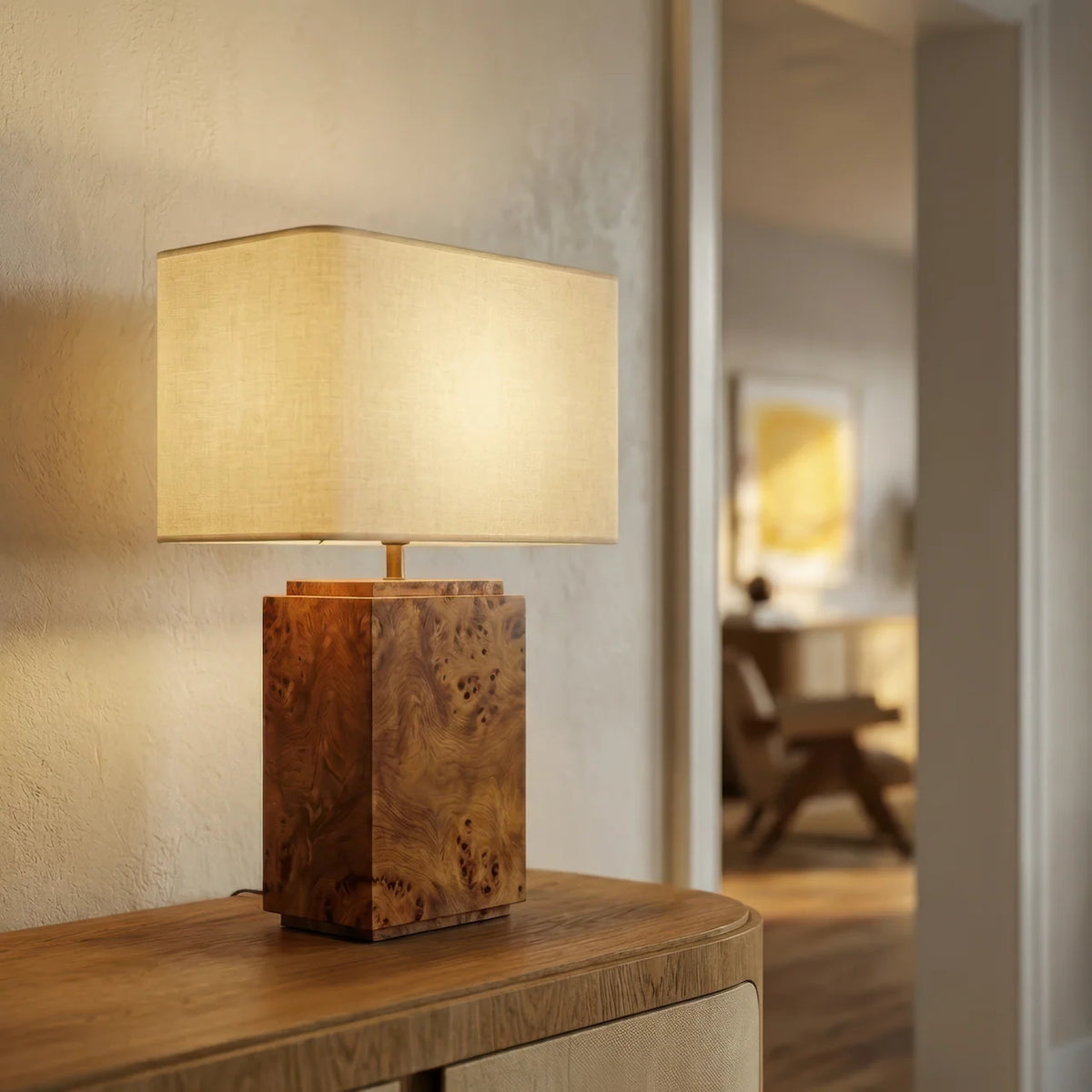 Wesley Table Lamp - Dark Brown