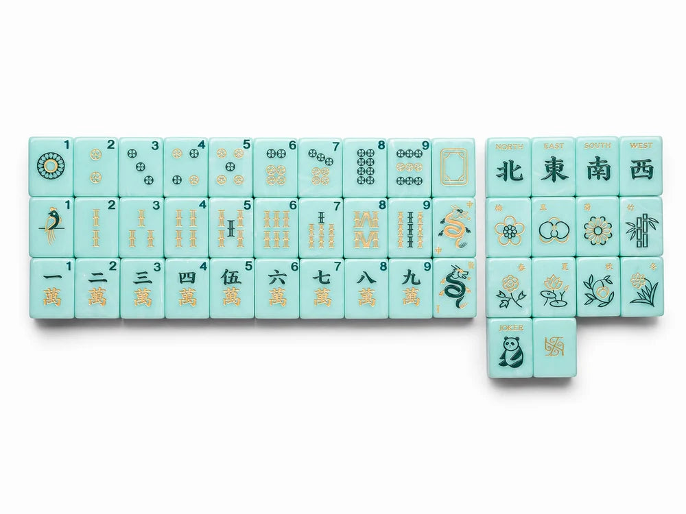 Tradewind Mahjong Tiles - Aqua *Pre-Order* Arriving 10/15