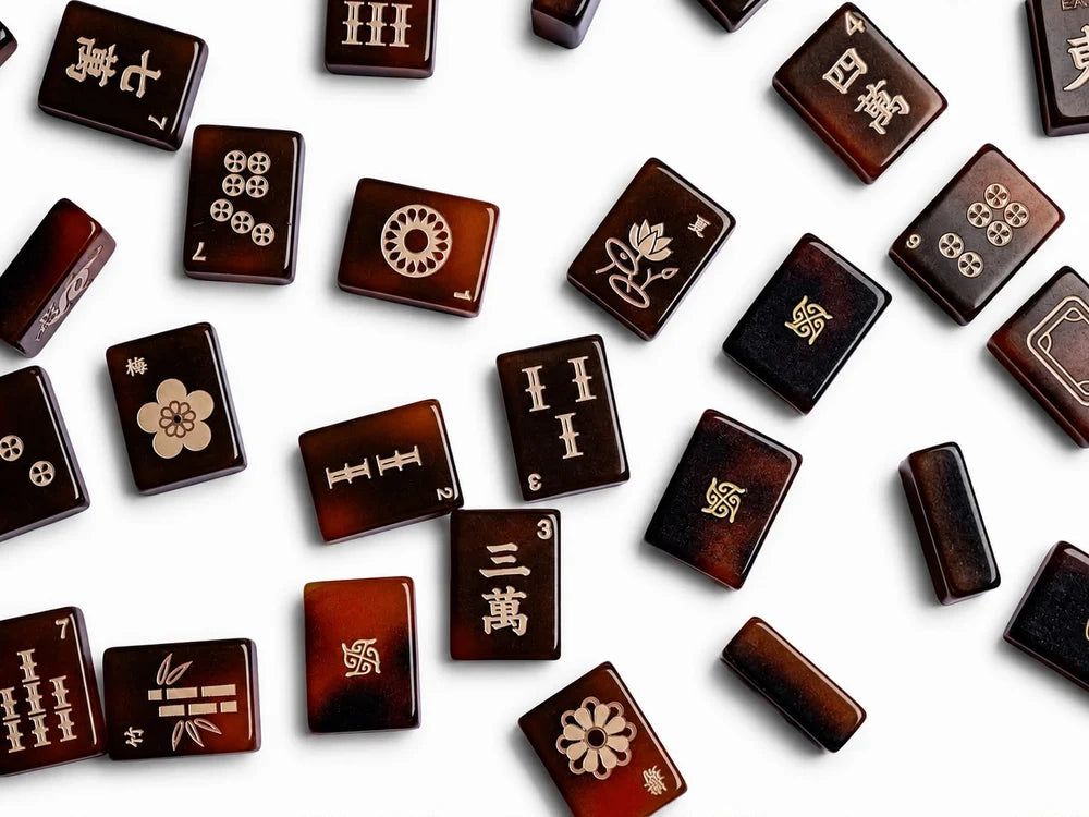 Tradewind Mahjong Tile Set - Tortoise | Backordered Ships Nov 11 - *Pre- Order*