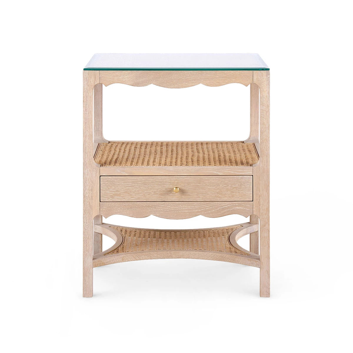 Arianna 1-Drawer Side Table, Sand