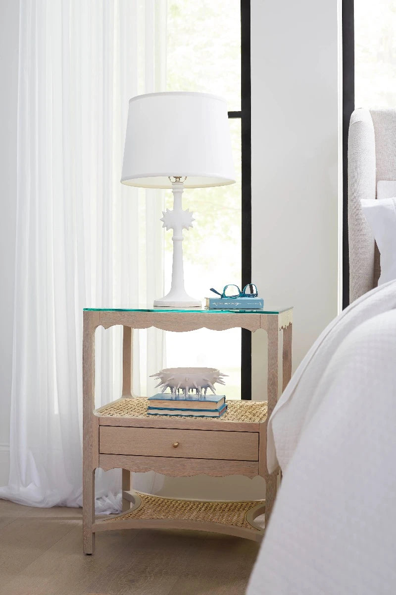 Arianna 1-Drawer Side Table, Sand