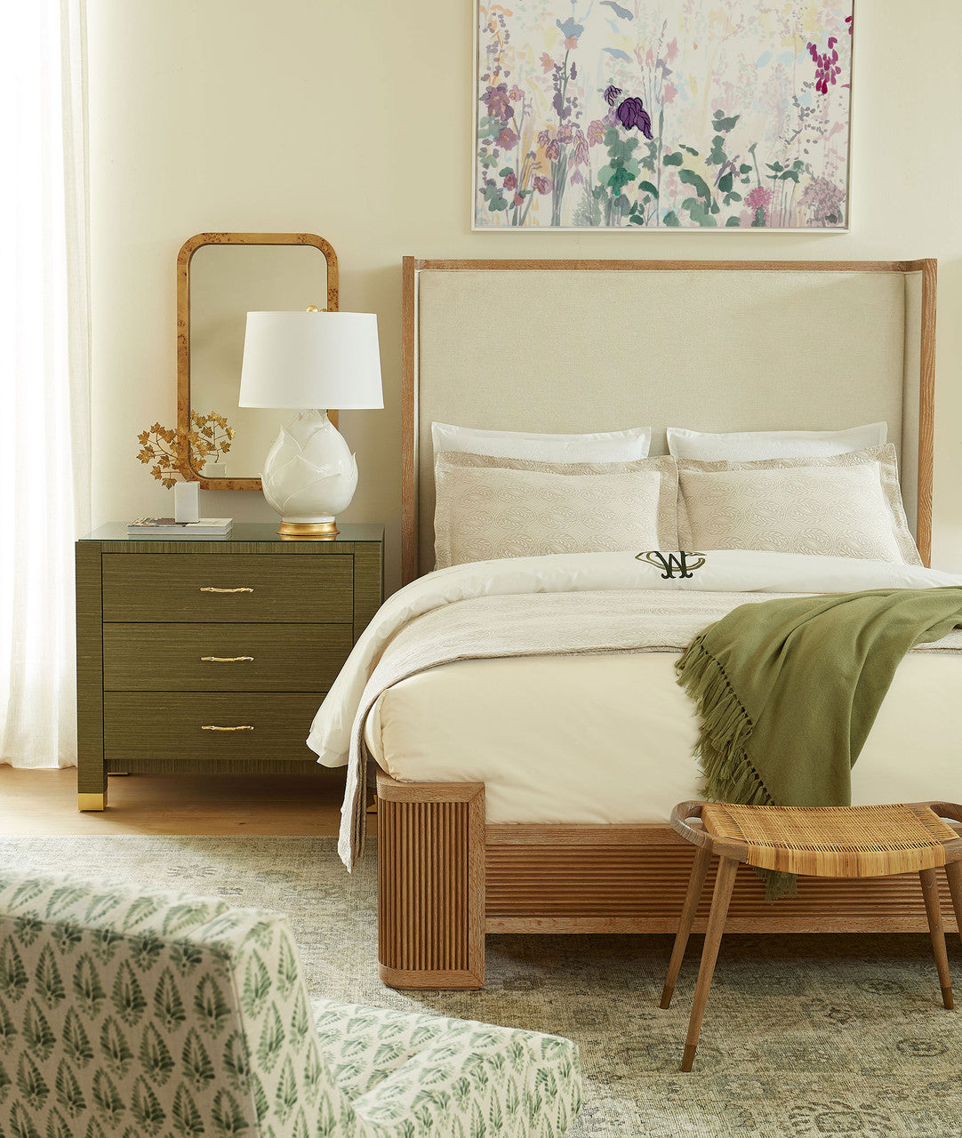 Atlas Queen Bed, Soft Glow Oak