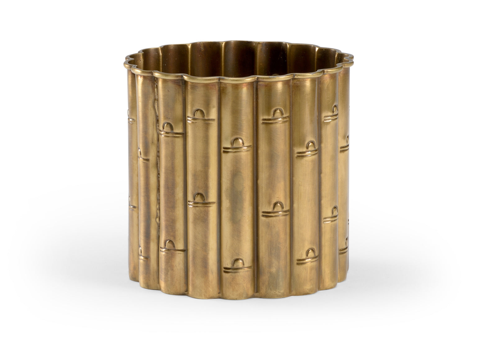 Brass Bamboo Planter- Small
