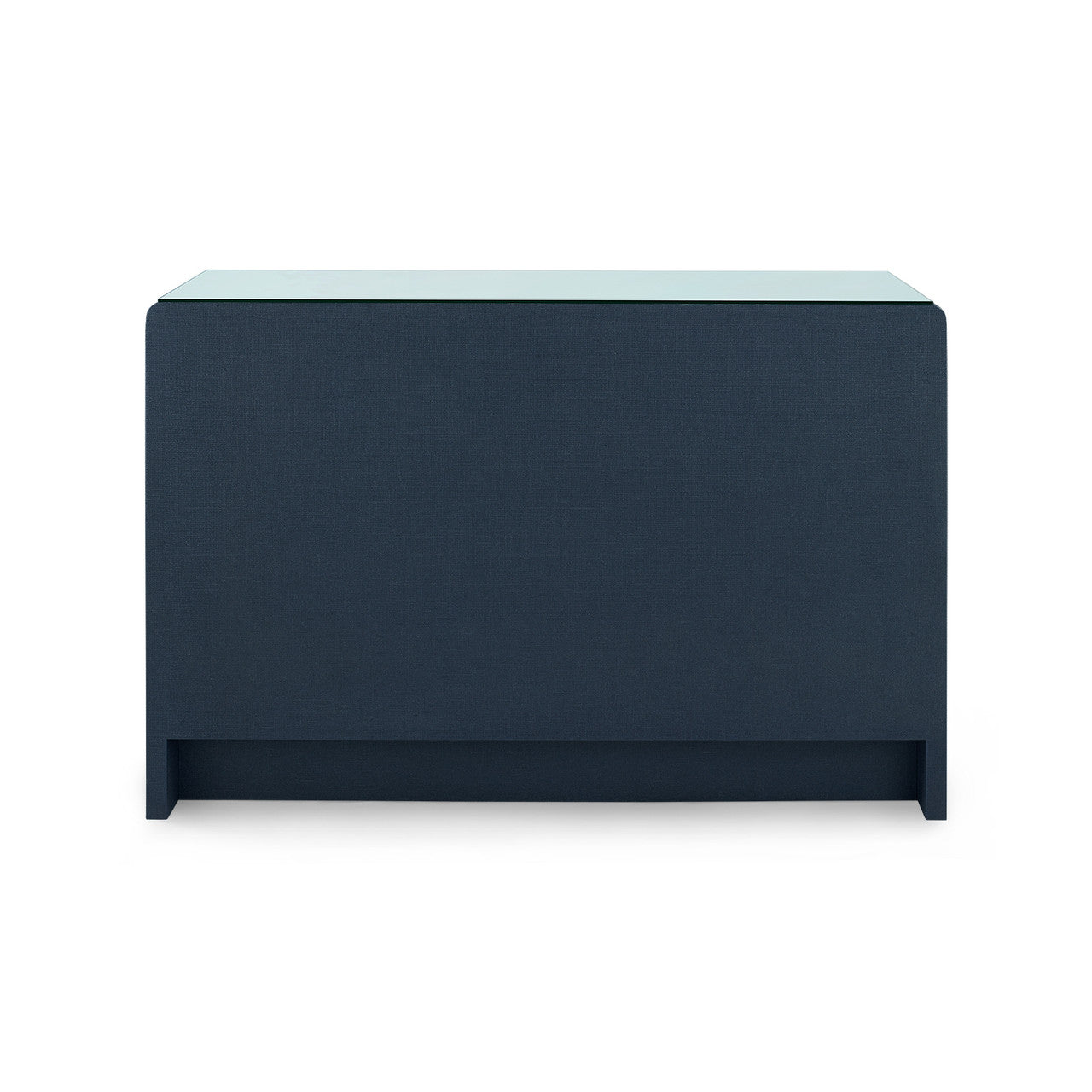 Bryant Linen Extra Large 6-Drawer with Glass Top, Blue Steel