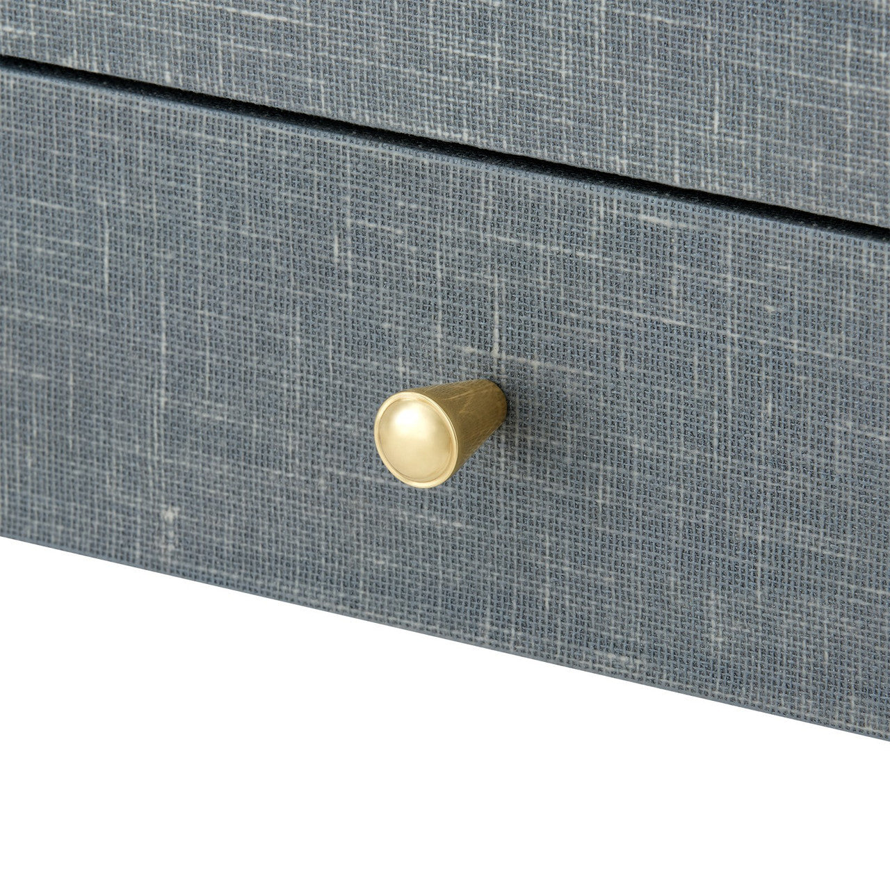 Claudette Desk, Washed Winter Gray, Brass