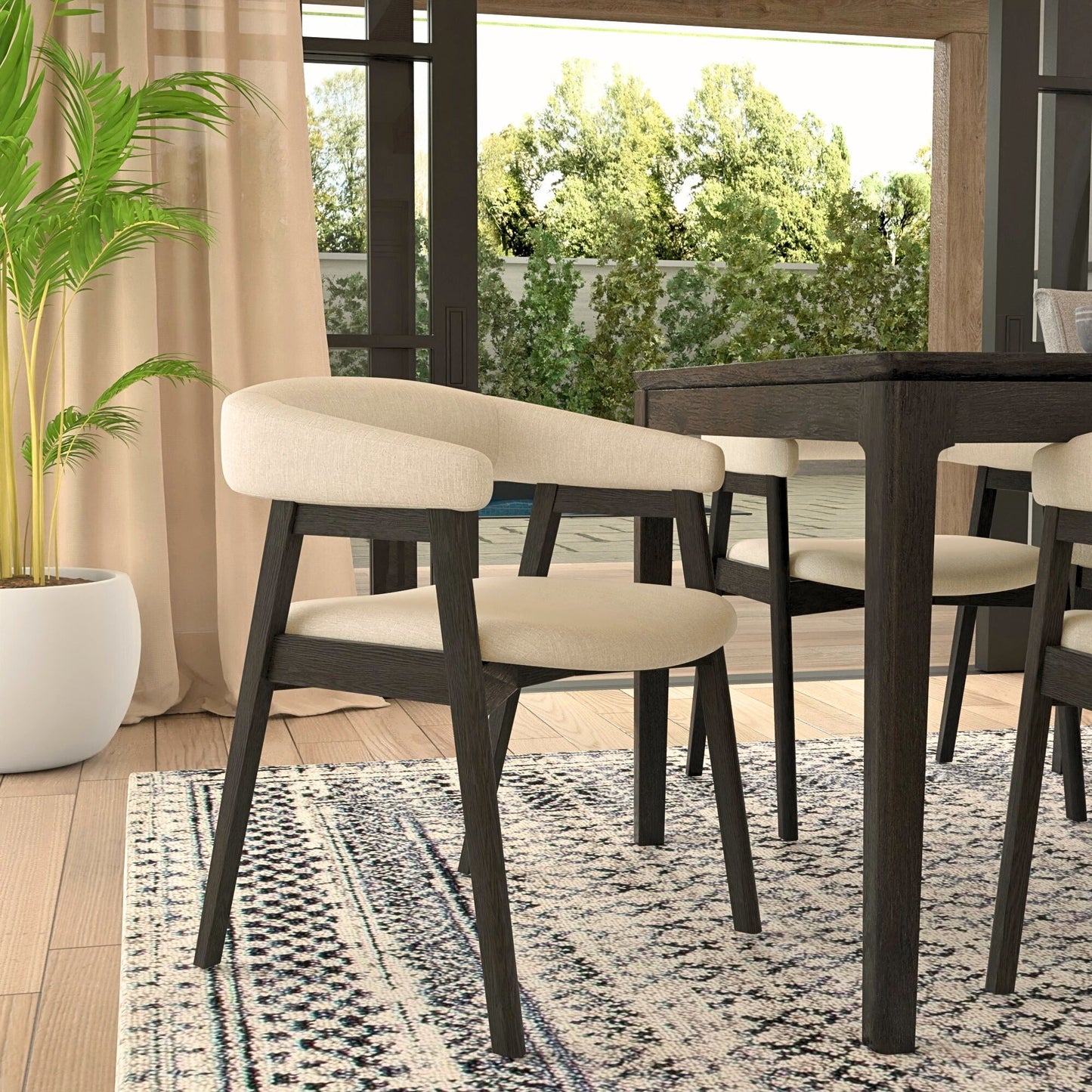 Cove Curved Back Side Chairs