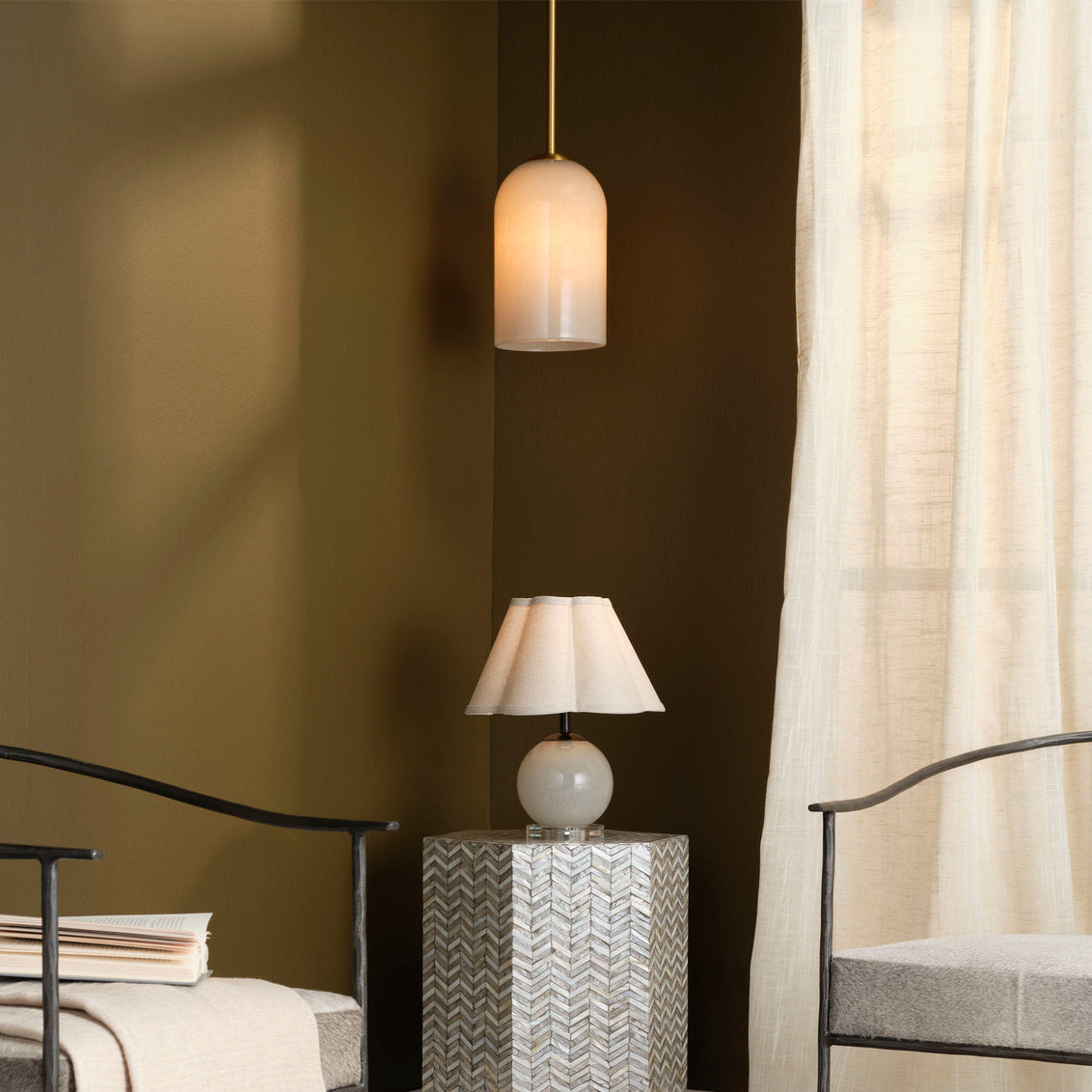 Holt Pendant- Taupe