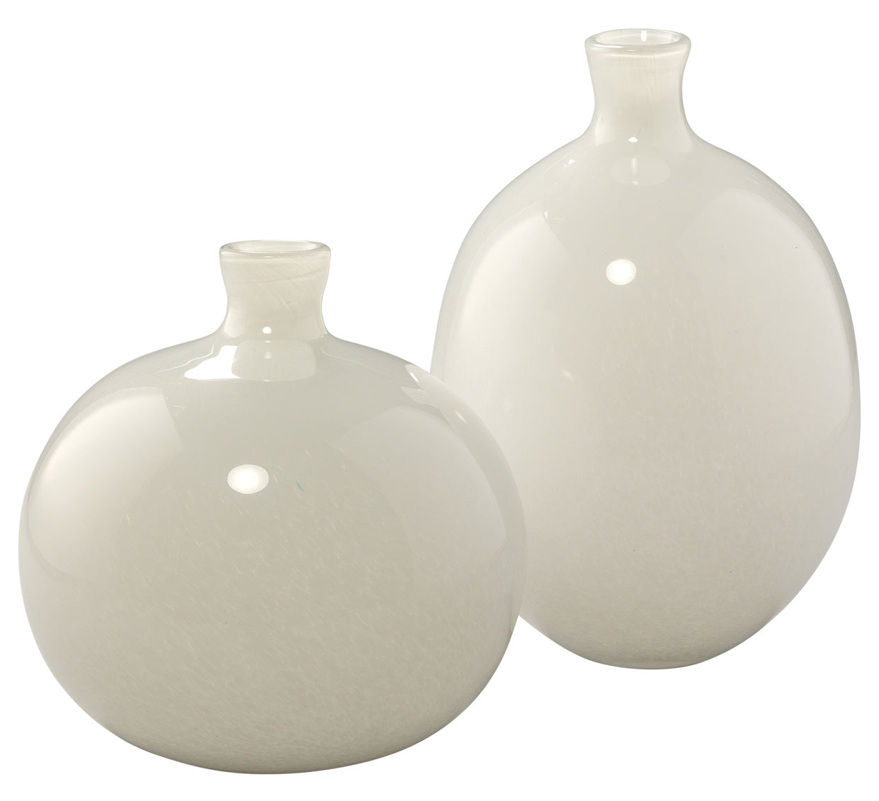 Minx Decorative Vases (Set of 2)- White