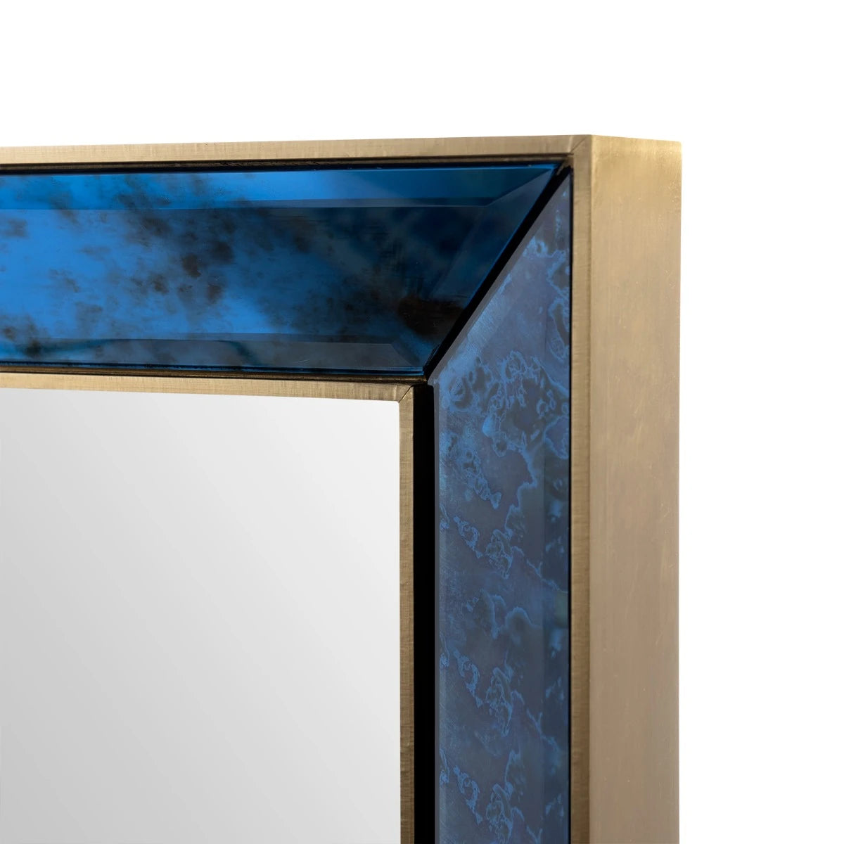 Etienne Large Mirror, Antique Midnight Blue