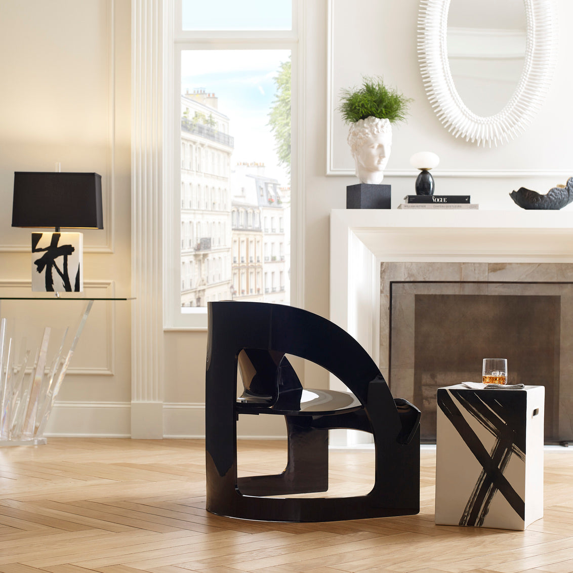 Lucius Mirror - White