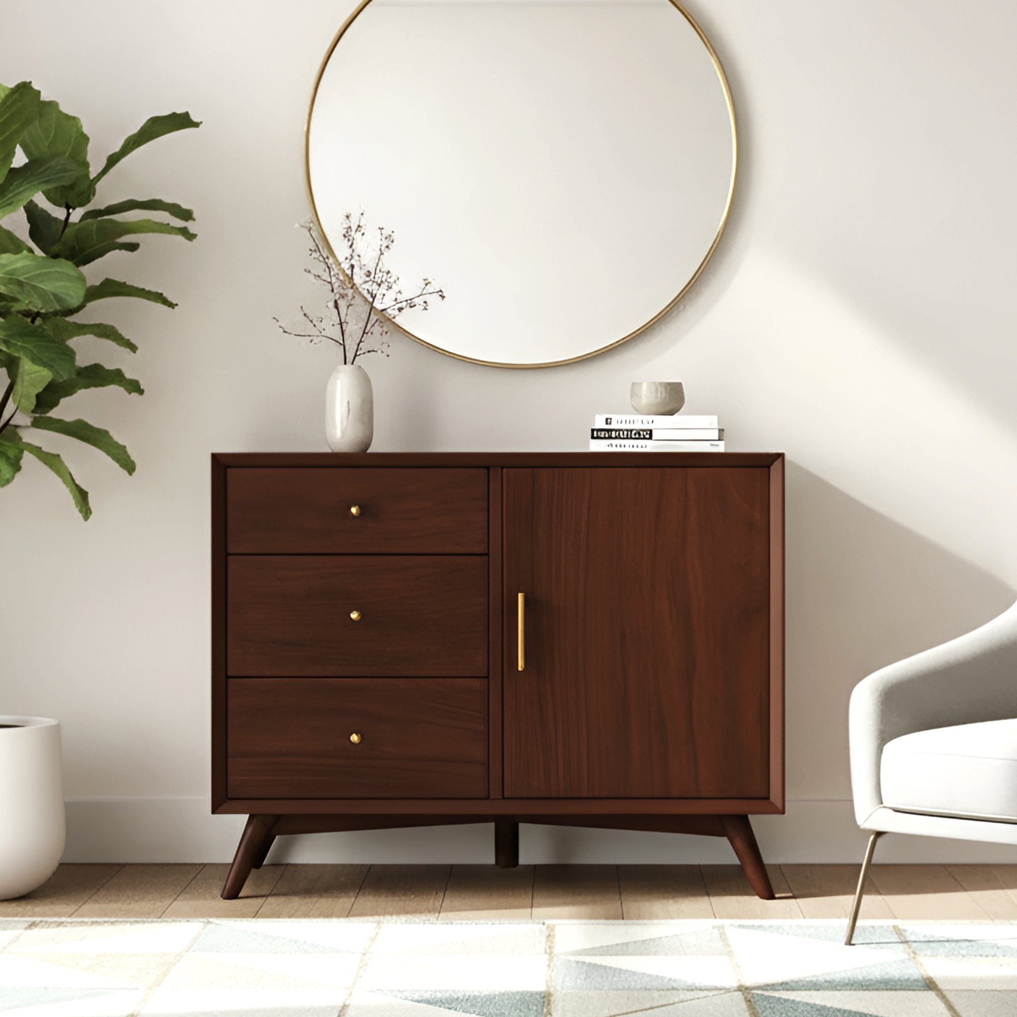 Flynn Accent Cabinet, Walnut