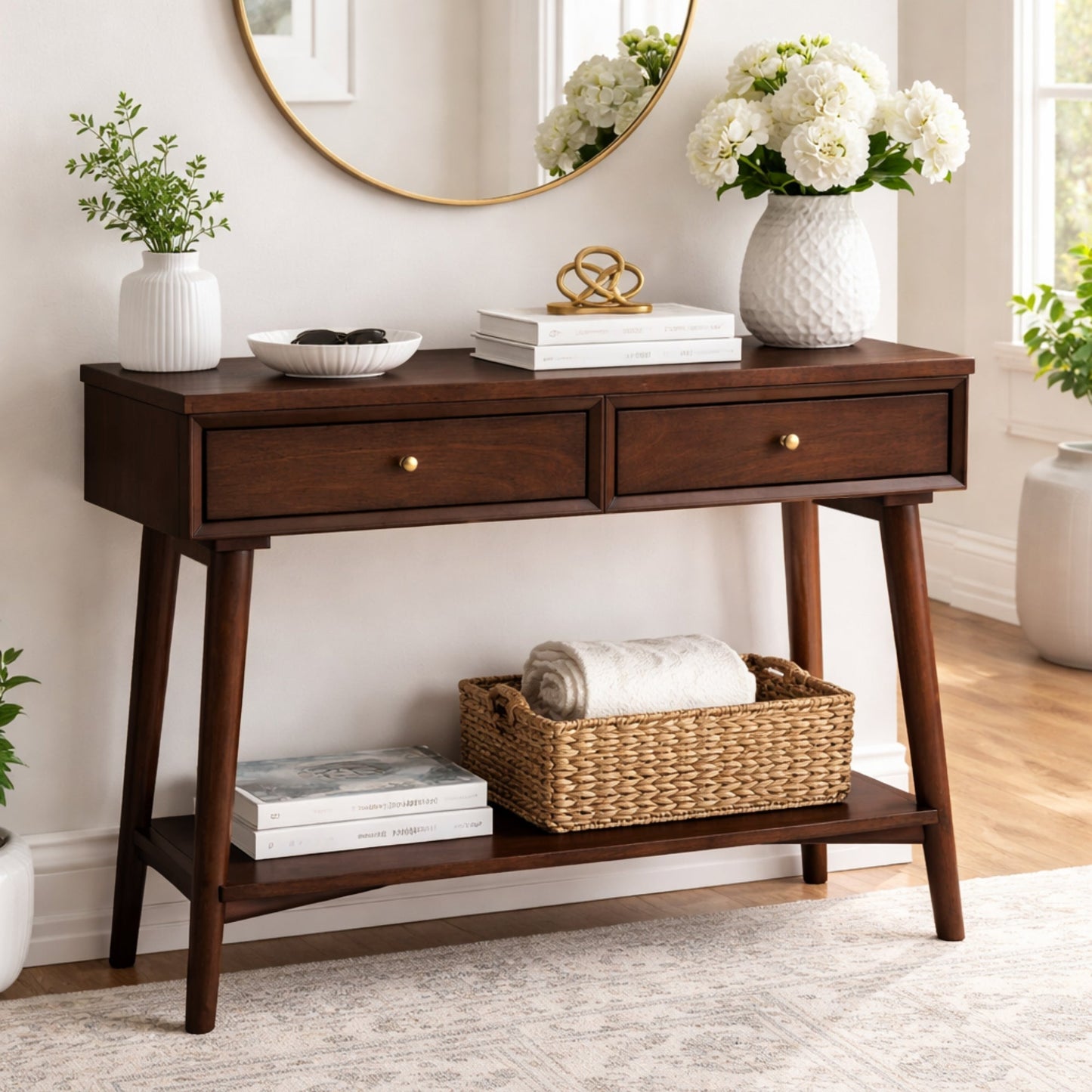 Flynn Console Table, Walnut