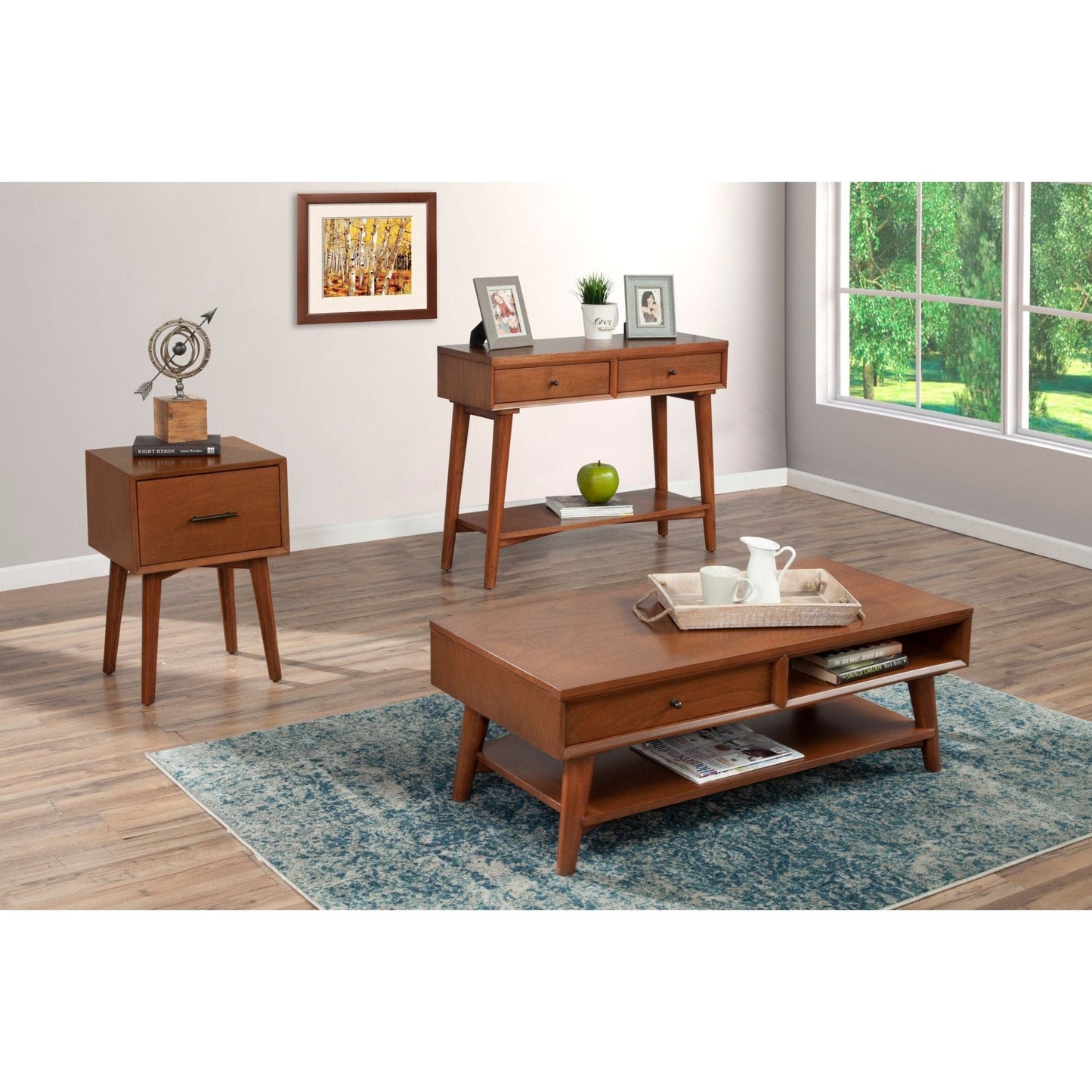 Flynn End Table, Warm Chestnut