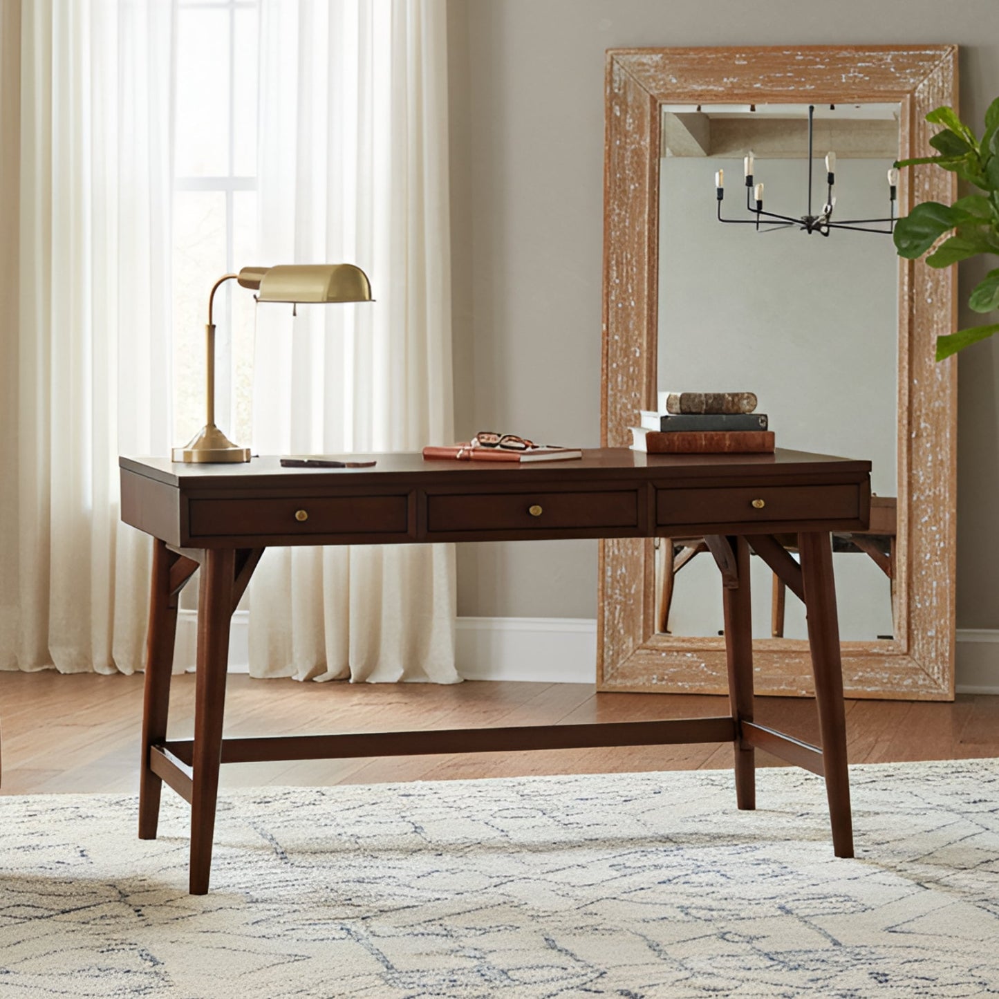 Flynn Large Desk, Walnut