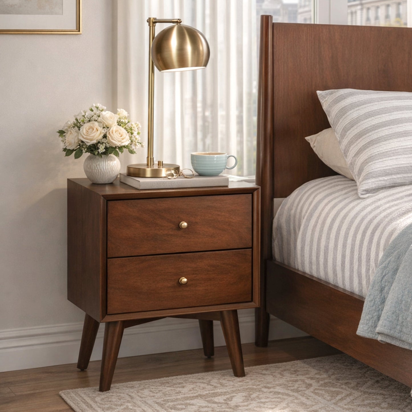 Flynn Nightstand, Walnut