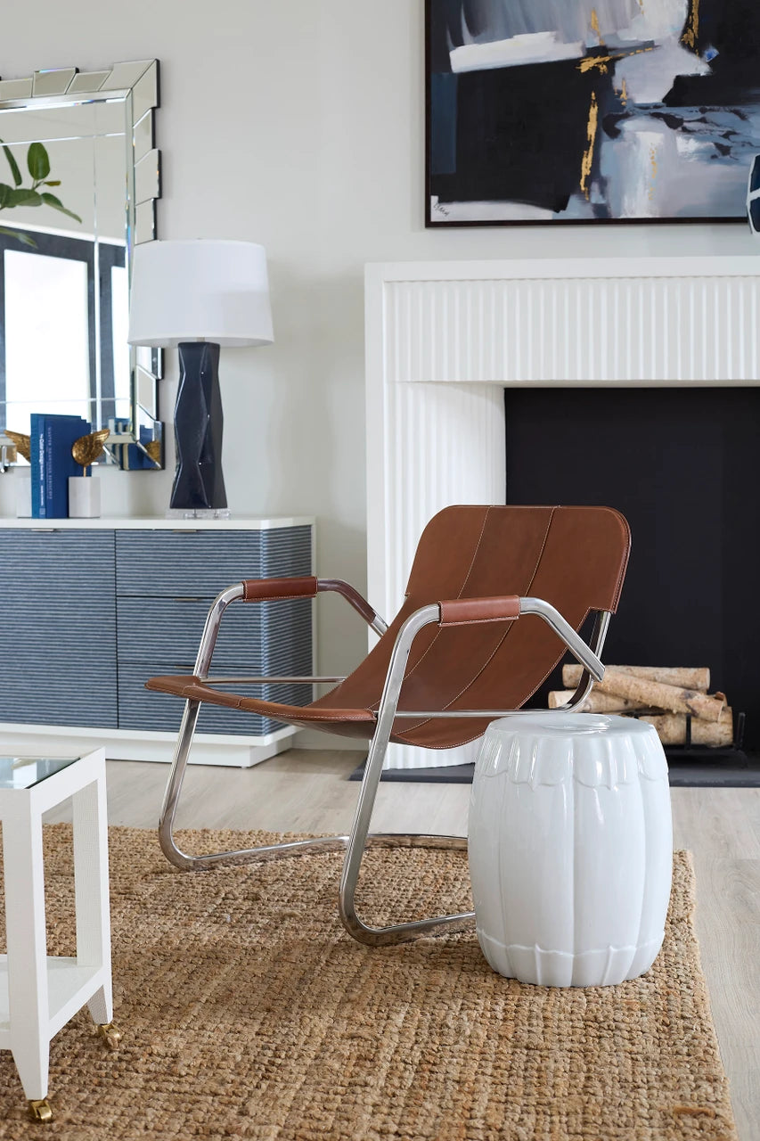 Frank Lounge Chair, Gingerbread Brown