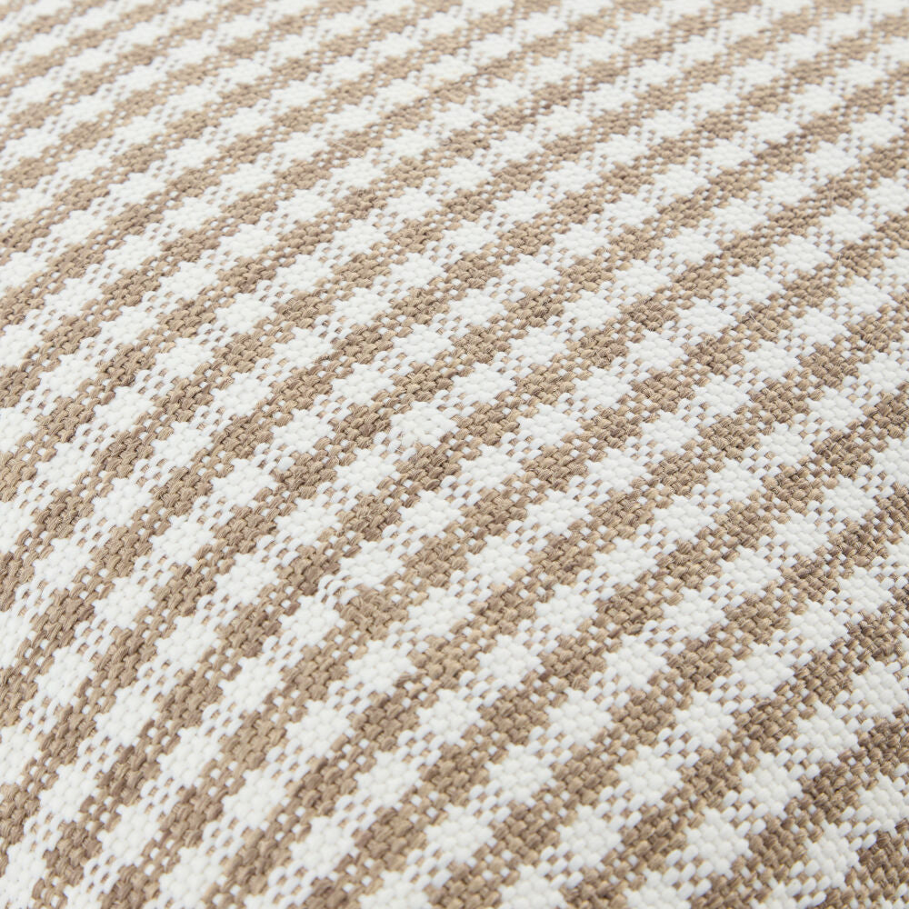 Harbour Pillow- Tan Check