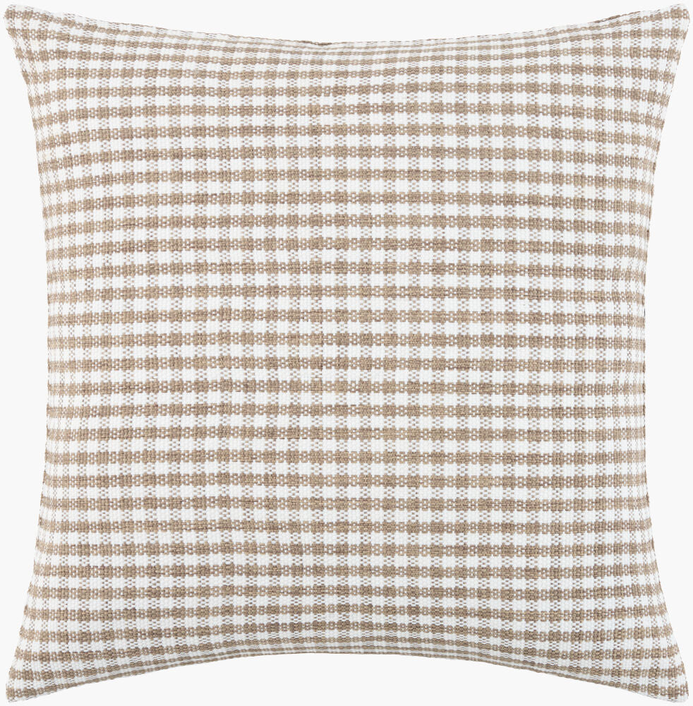 Harbour Pillow- Tan Check