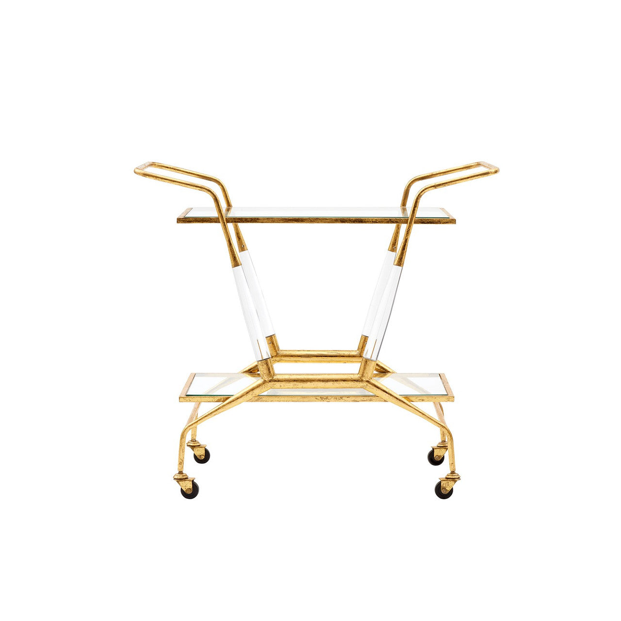 Jepson Bar Cart, Gold Leaf