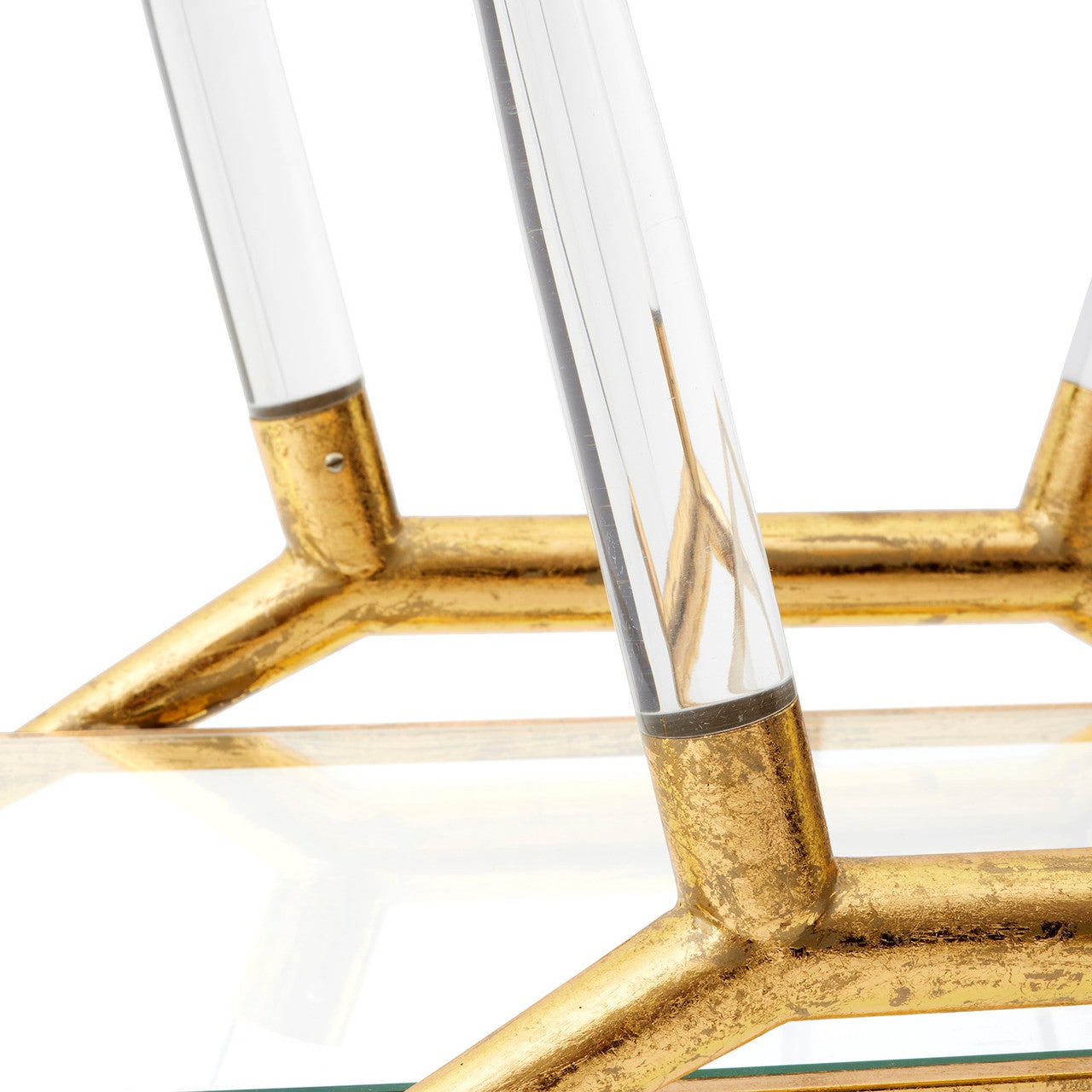 Jepson Bar Cart, Gold Leaf