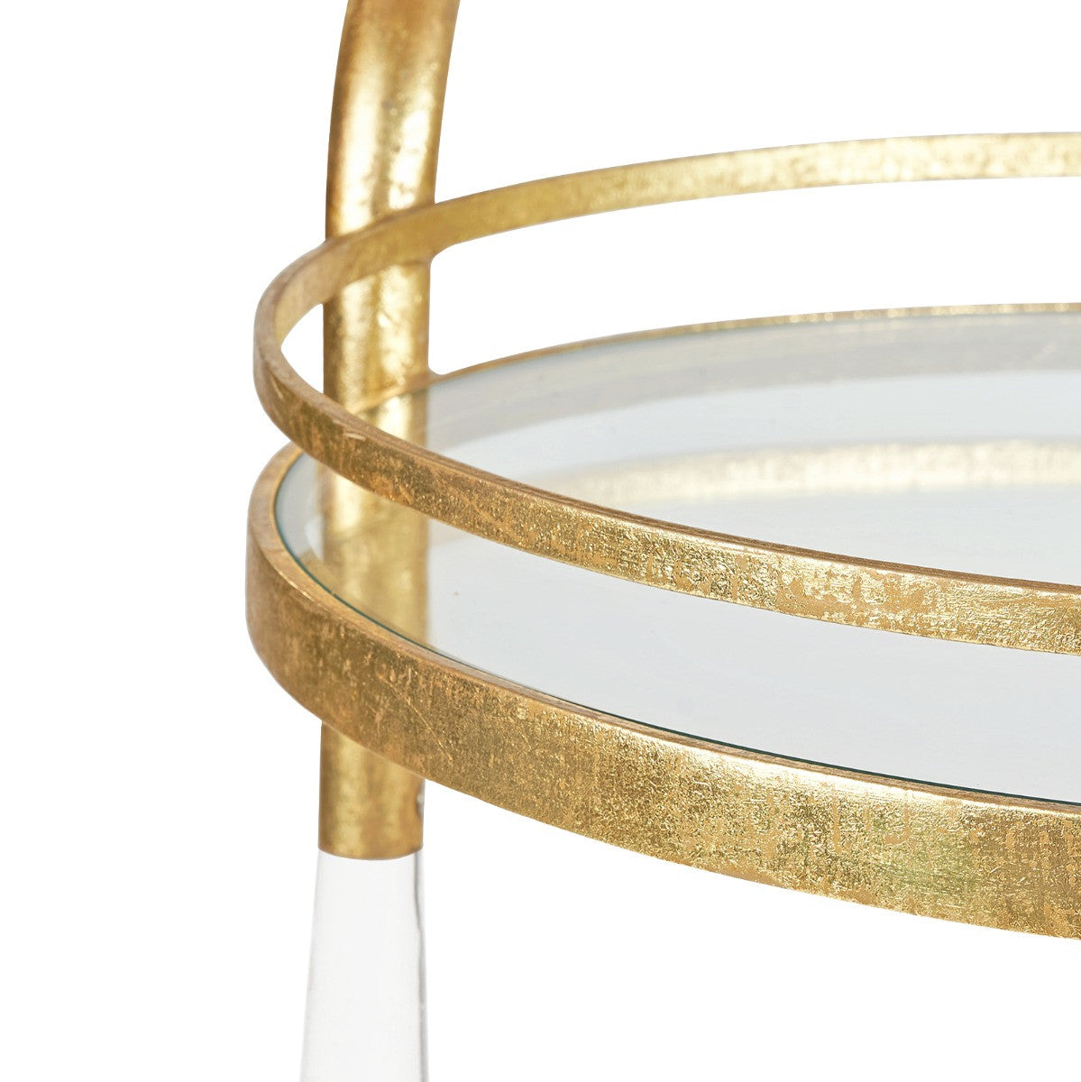 Jepson Bar Cart, Gold Leaf