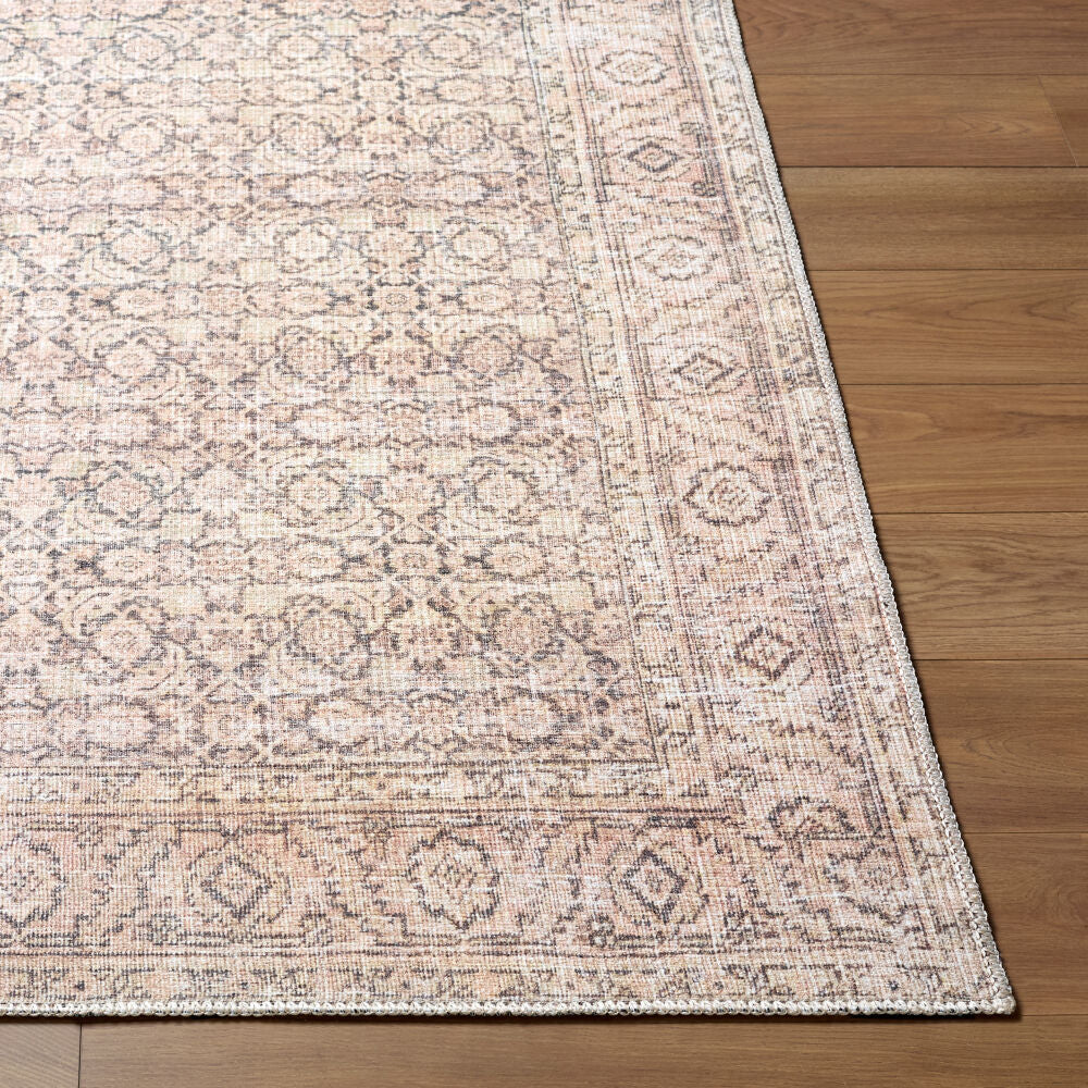 Sylvia Machine Woven Rug- Dusty Pink