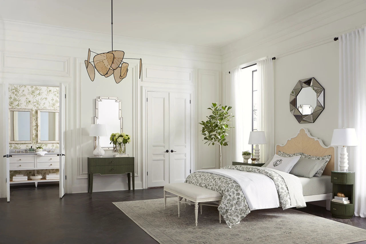 Lawrence Bench, Glazed Whisper White