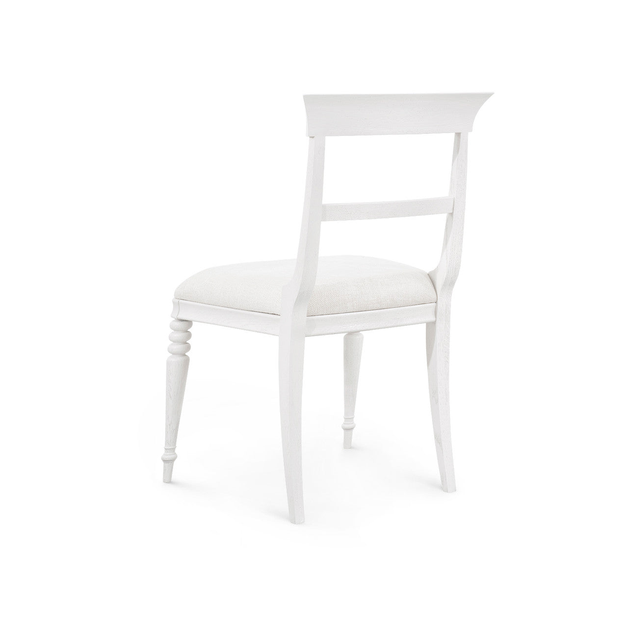 Lawrence Side Chair, Glazed Whisper White