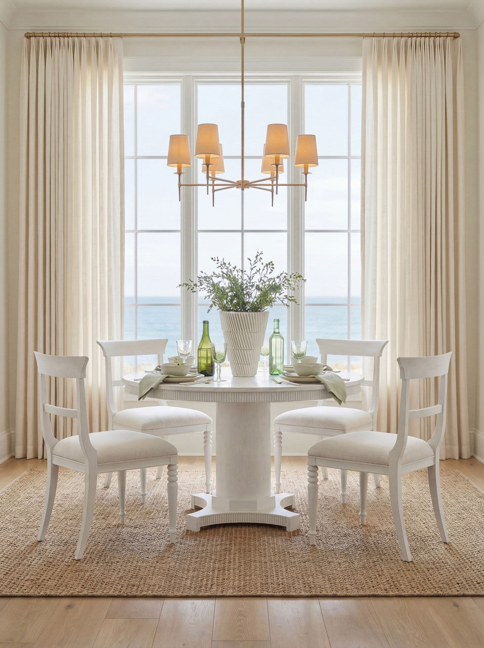 Lawrence Side Chair, Glazed Whisper White