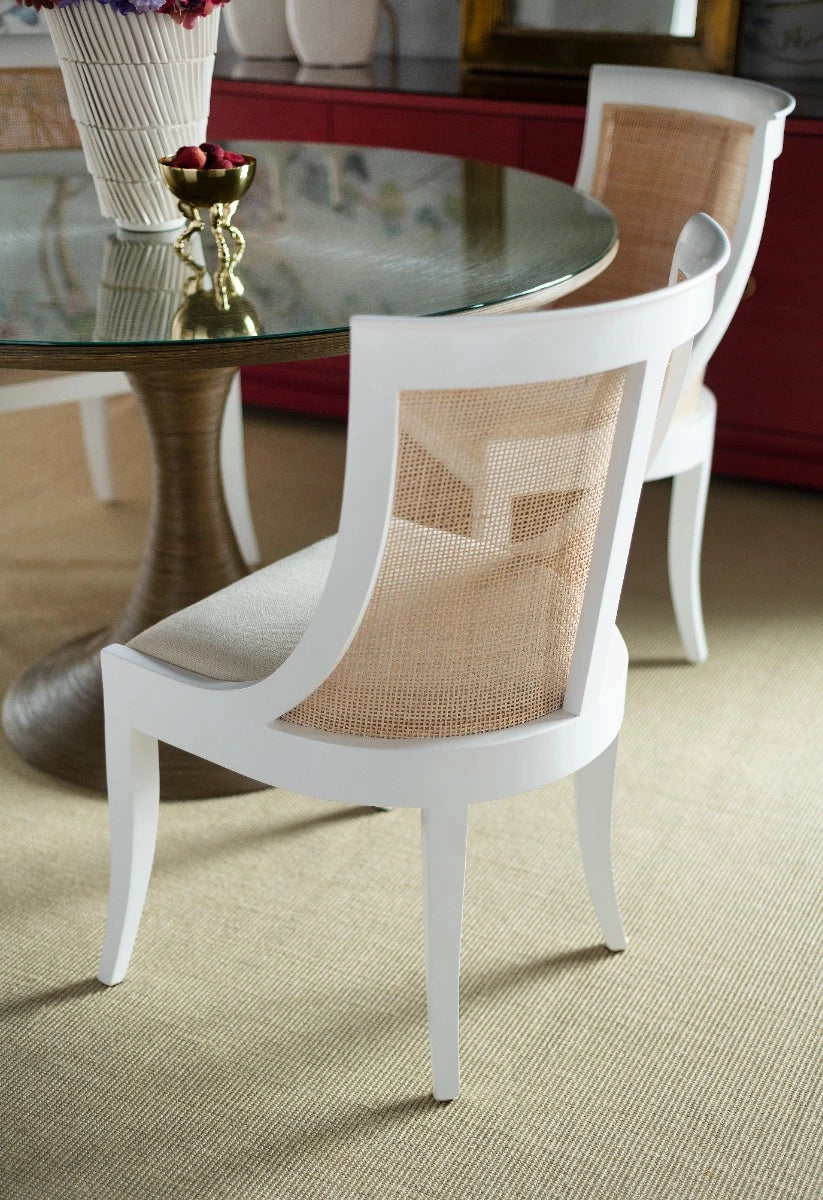 Monaco Armchair, Eggshell White