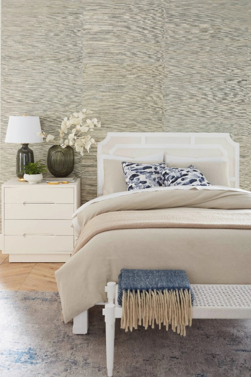 Olivia Queen Headboard, Soft White
