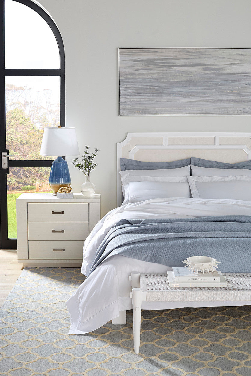 Olivia King Headboard, Soft White