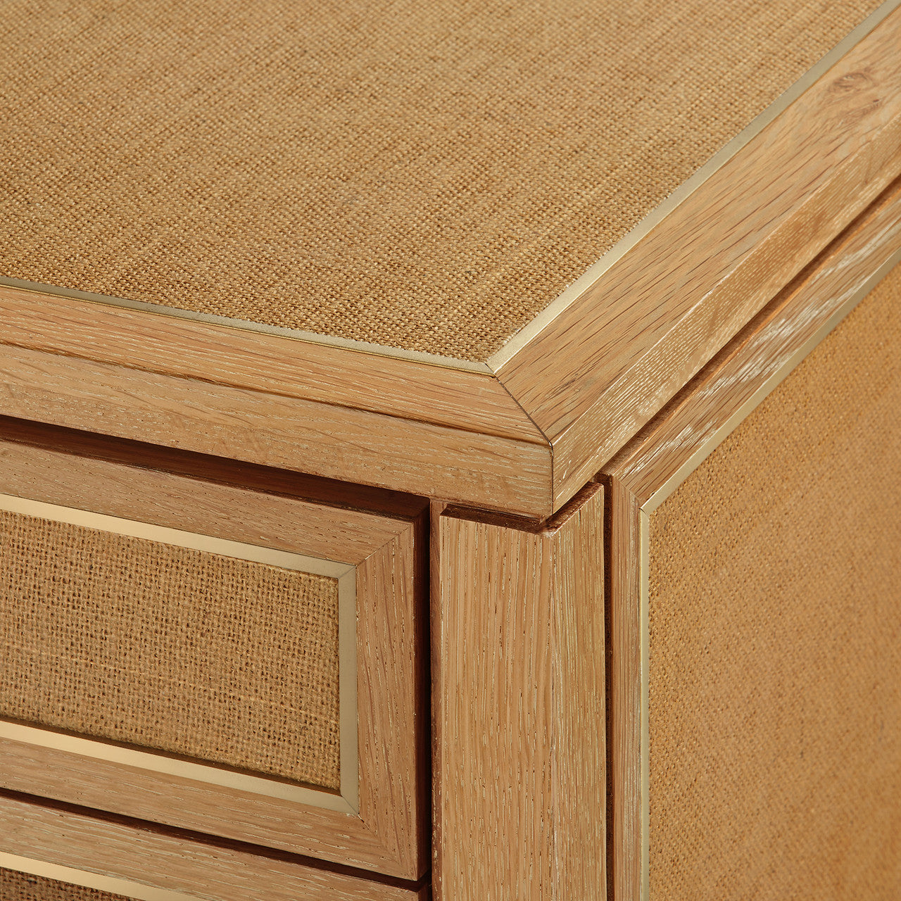 Paulina 12-Drawer, Natural and Camel