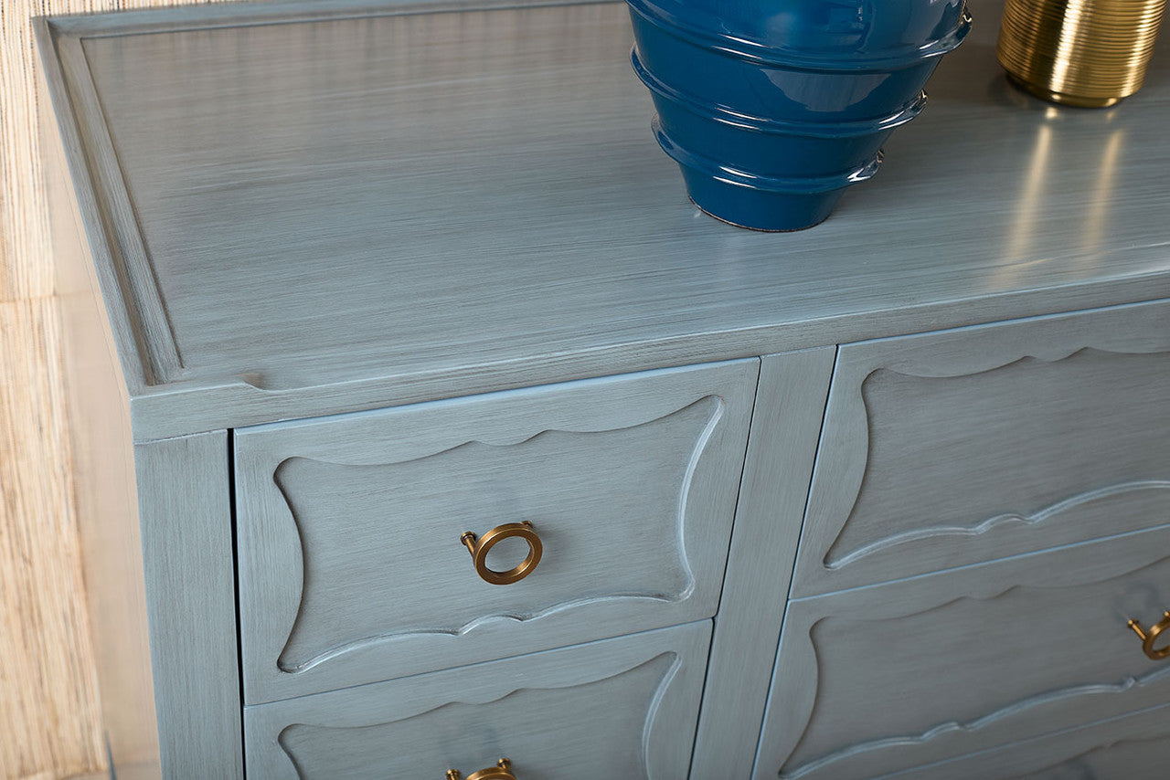 Sara Extra Large 9-Drawer Cabinet, Foggy Horizon