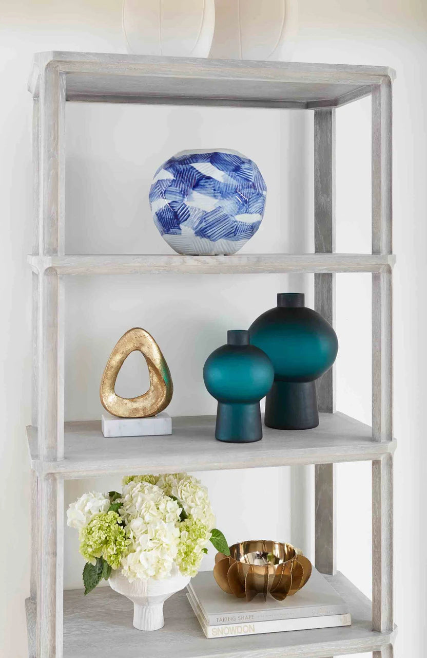 Sharri Large Vase, Dark Persian Green
